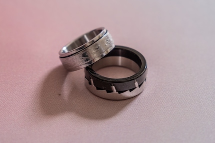 Meine altbewährten Fidget-Ringe.