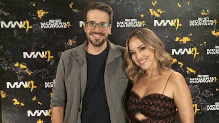María Elisa Camargo und ich.