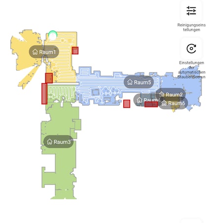 De robot is een ramenkijker: bij mijn kamerhoge ramen eindigt het appartement op Dusty's kaart nog lang niet.