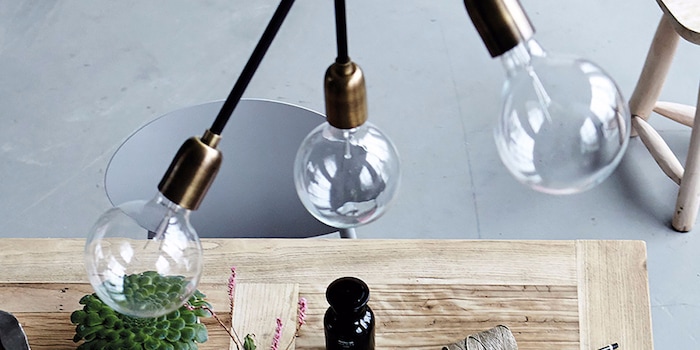 Industrial chic: Scandinavian design likes to add metal furniture here and there. Industrial chic: Scandinavian design likes to add metal furniture here and there.