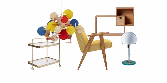 Characteristics of the Bauhaus style: primary colours, straightforward design and a preference for harmonious, geometric forms. Characteristics of the Bauhaus style: primary colours, straightforward design and a preference for harmonious, geometric forms.