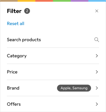 Filter Overlay Mobile