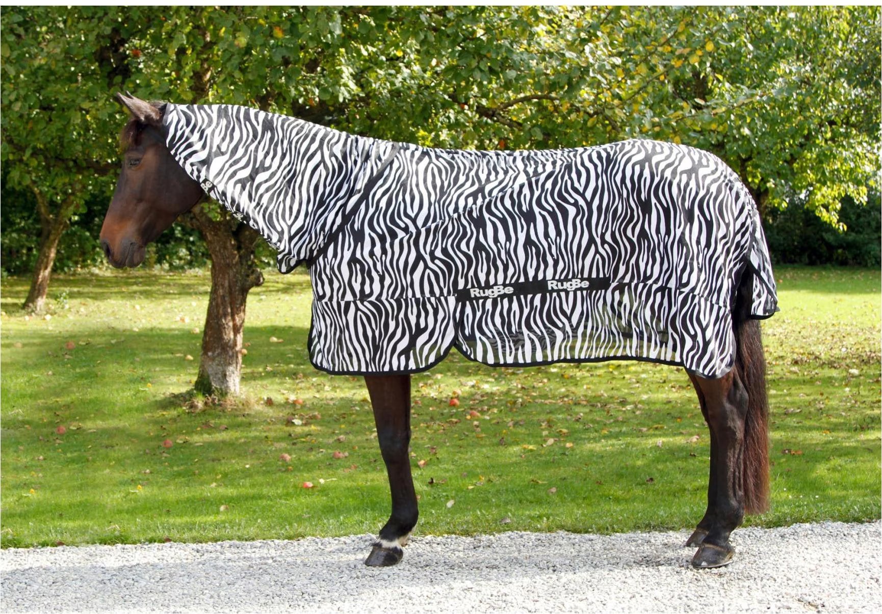 Zebra Fliegen- und Ekzemerdecke m Halsteil