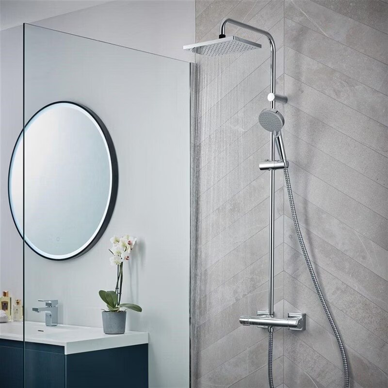 Pommeau De Douche Hansgrohe Vernis Shape 230 LowPressure - Jet Pluie, Fonctionne à Basse Pression (0.3 Bar), Chromé, QuickClean | Pour Mur Ou Plafond