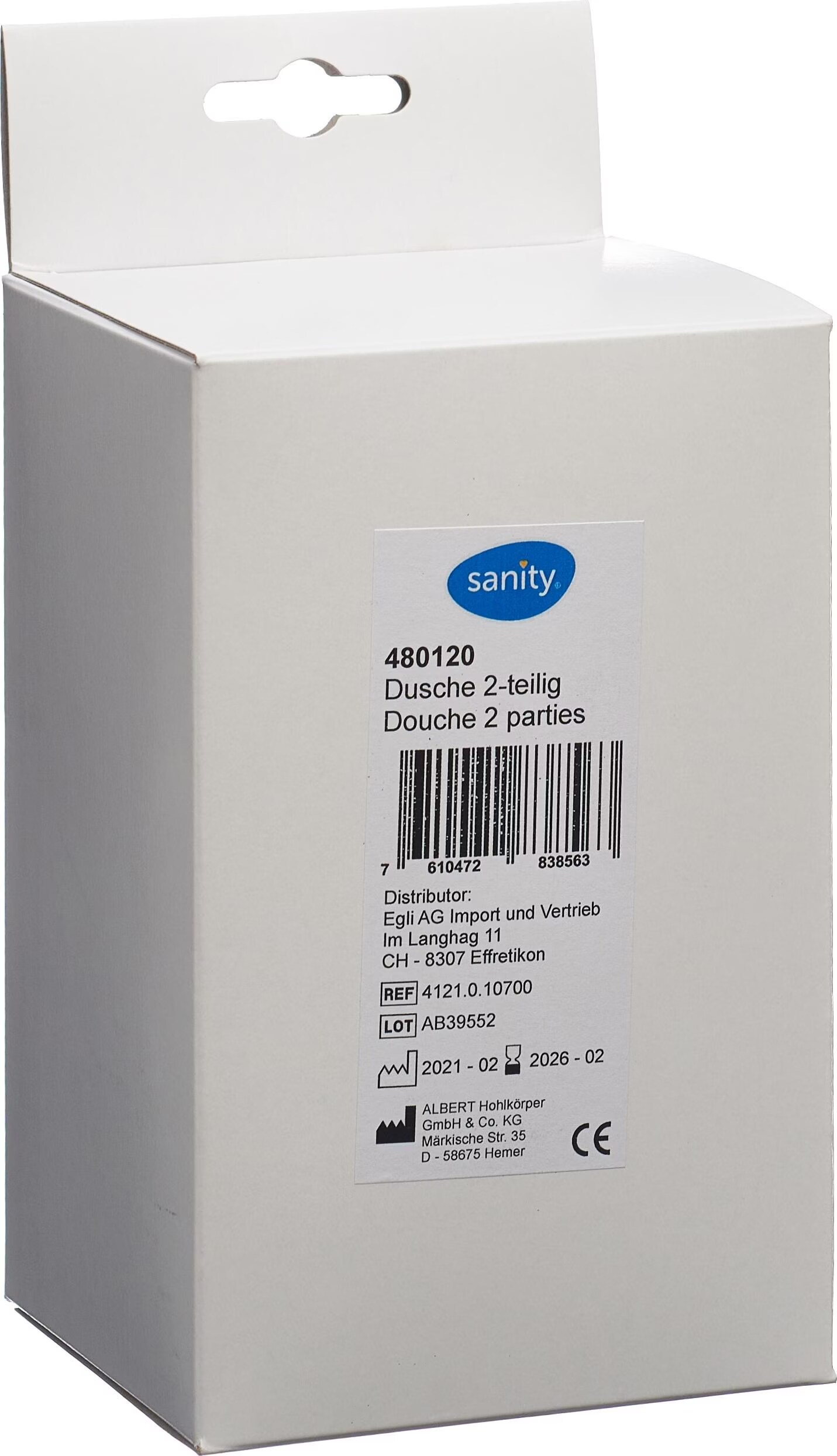 Frauendusche zweiteilig Grösse 11