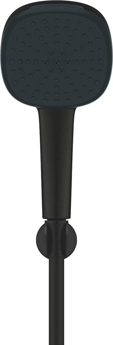 Vitalio Comfort 110 QuickFix Wandhalterset, kleben oder bohren, wassersparend, 2 Strahlarten, mattsc