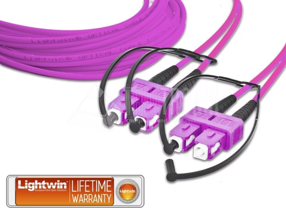 Lightwin High Quality Duplex LWL Patchkabel, MM OM4, SC - SC