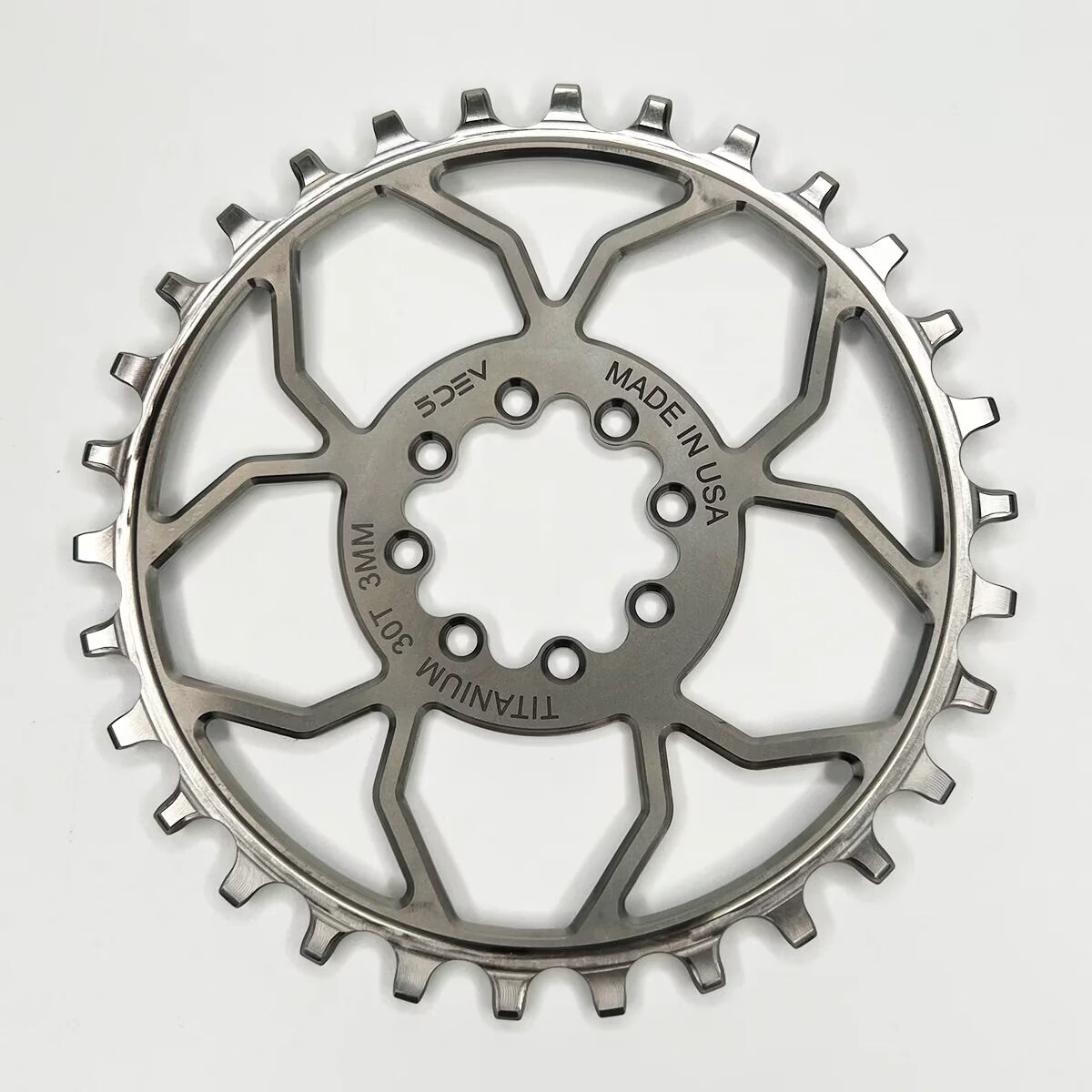 T-Type 8 Bolt Titanium Chainring