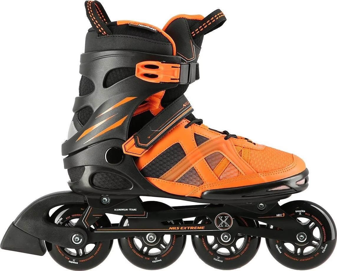 NA14112 Schwarz-Orange GRÖSSE 38 INLINE-SKATES EXTREME