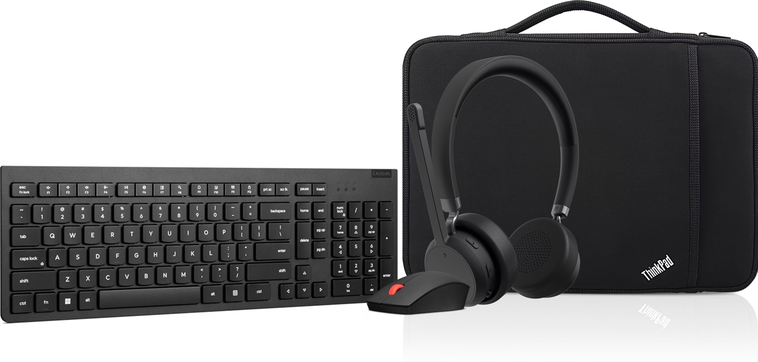 KB Mouse Combo-14inch sleeve-WL headset bundle