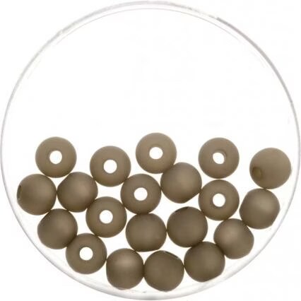 Perle 6mm Polaris matt 20St