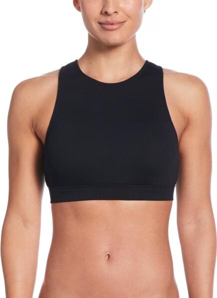 Elevated Essential High Neck Bikini Top