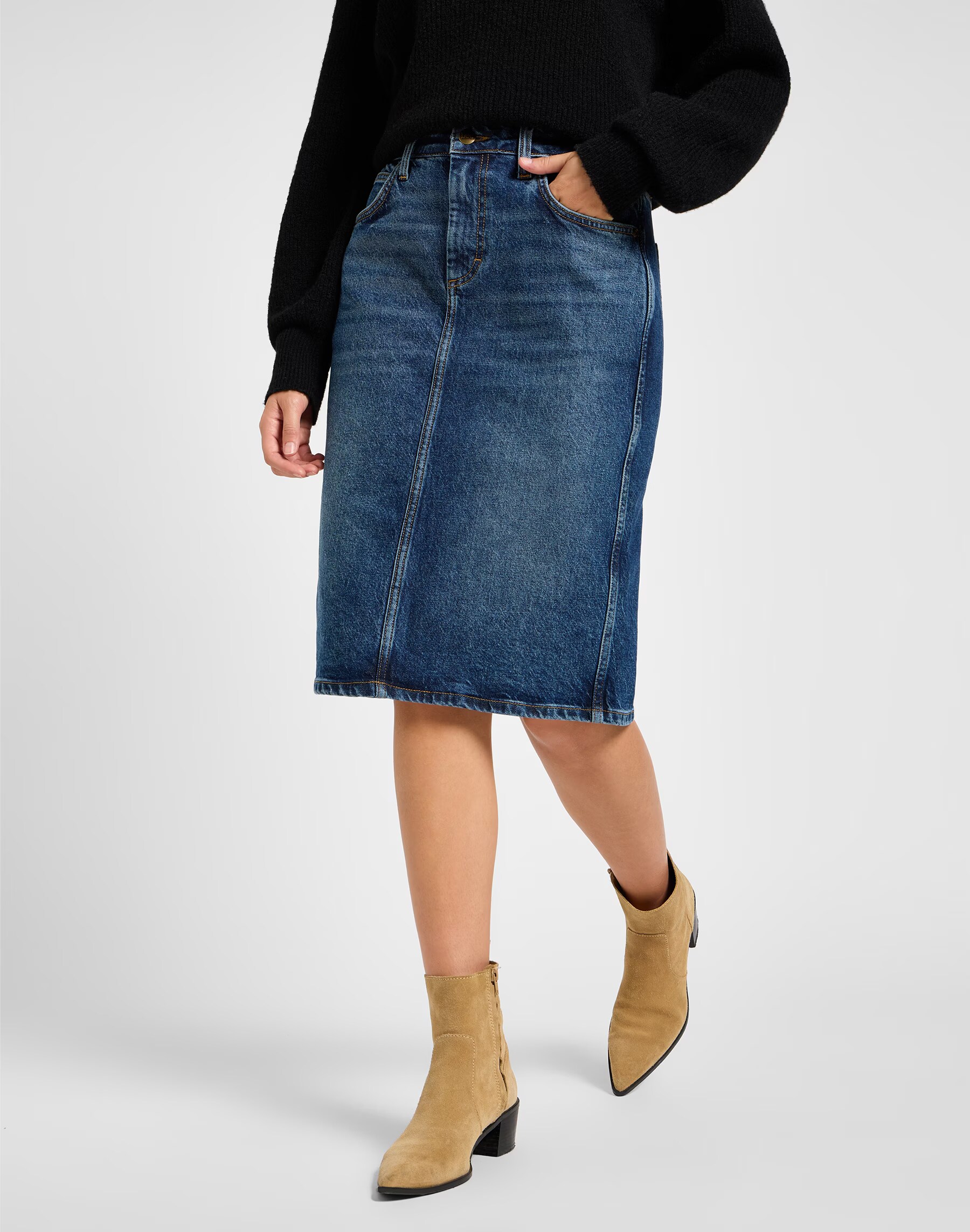 Jeansrock Midi Skirt