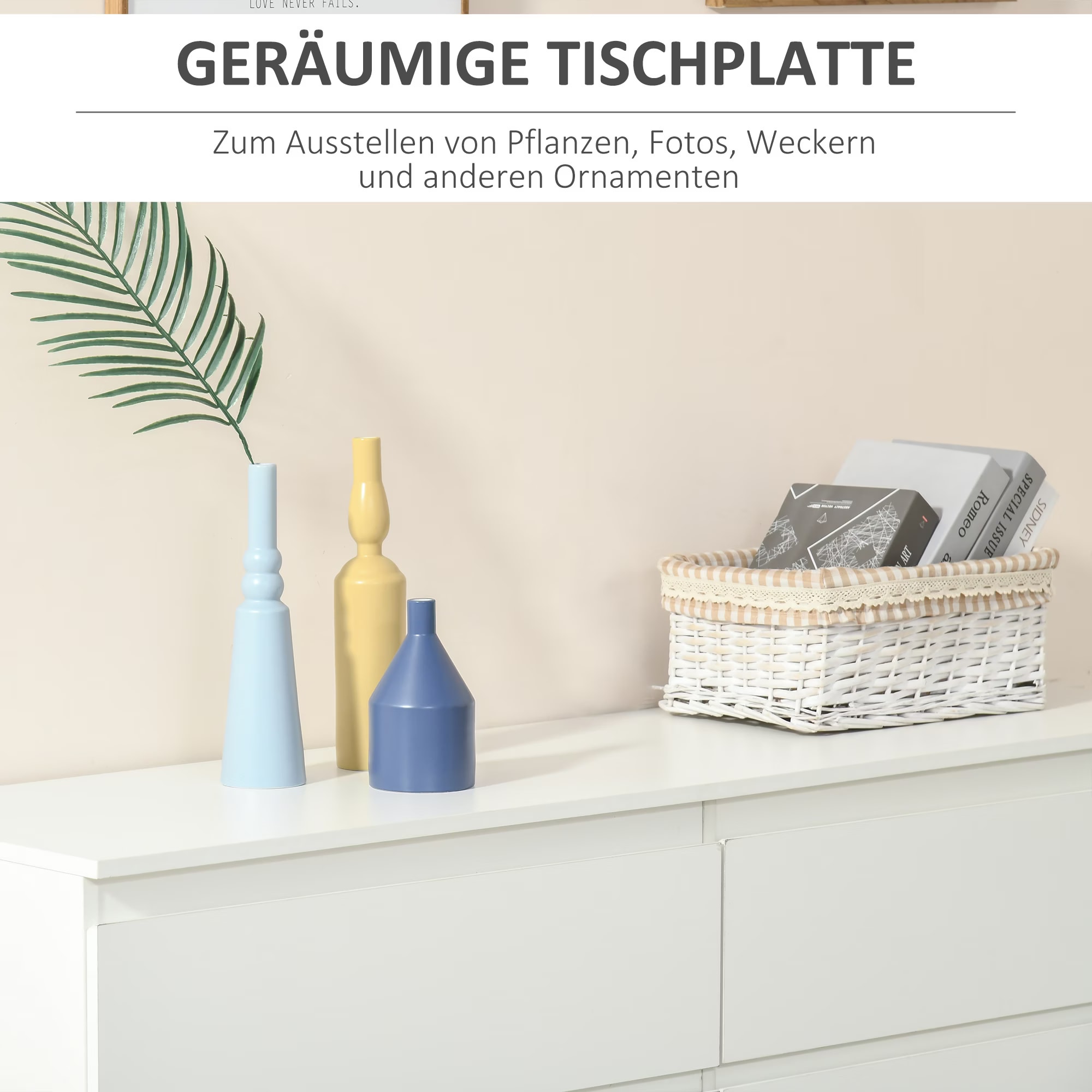 Cassettiera in tessuto HOMCOM MDF, Tessuto non tessuto, Acciaio, PE Bianco 62x30x126,5 cm | Leroy Merlin