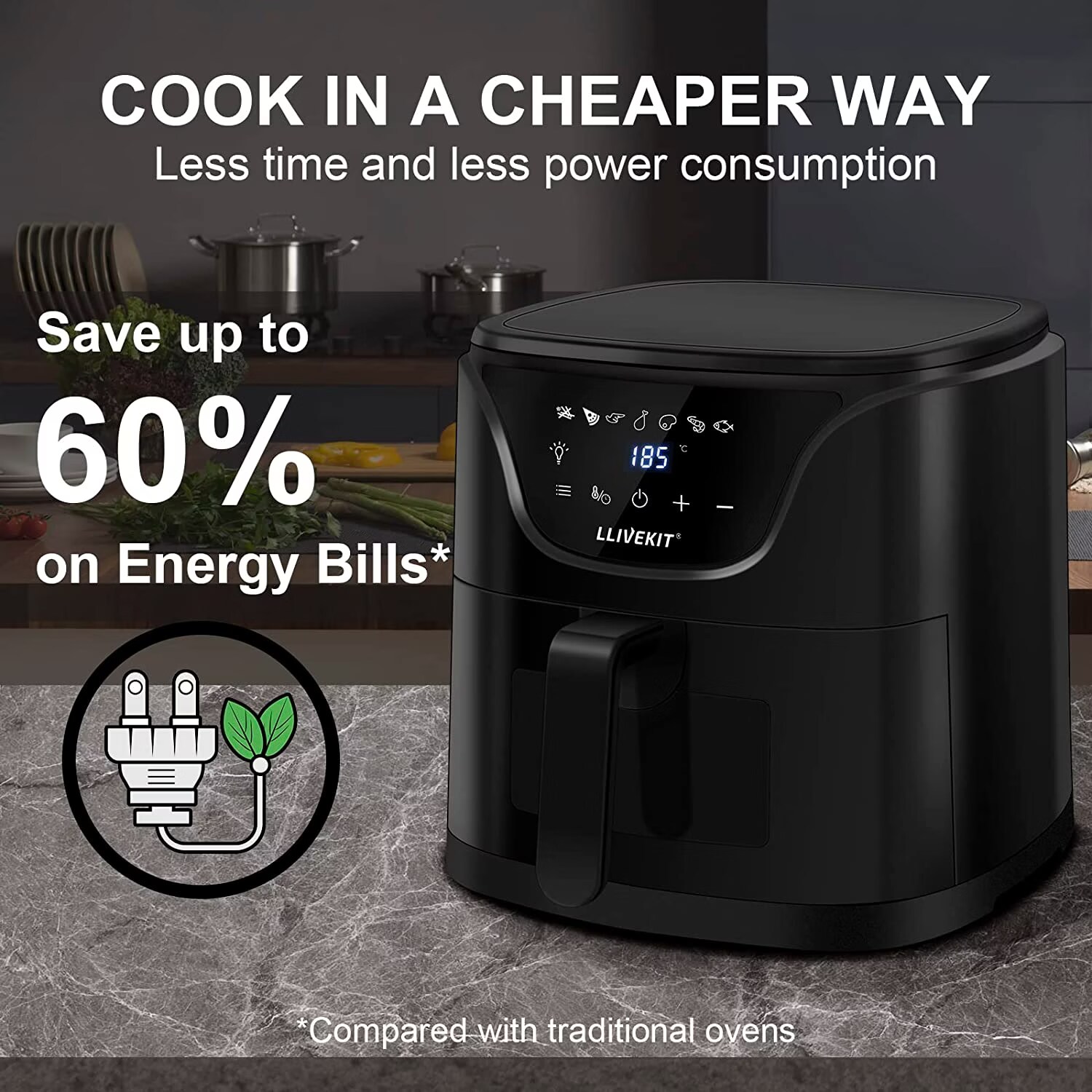 Llivekit Hot Air Deep Fryer 5 L buy at digitec