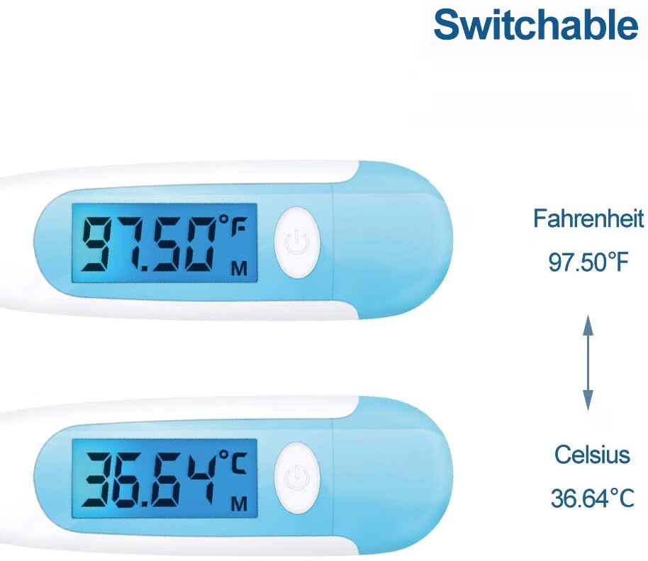 Premom EasyHome Basal Thermometer with Large Blue Backlight Display (Blue) Galaxus