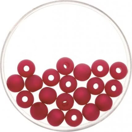 Perle 6mm Polaris matt 20St