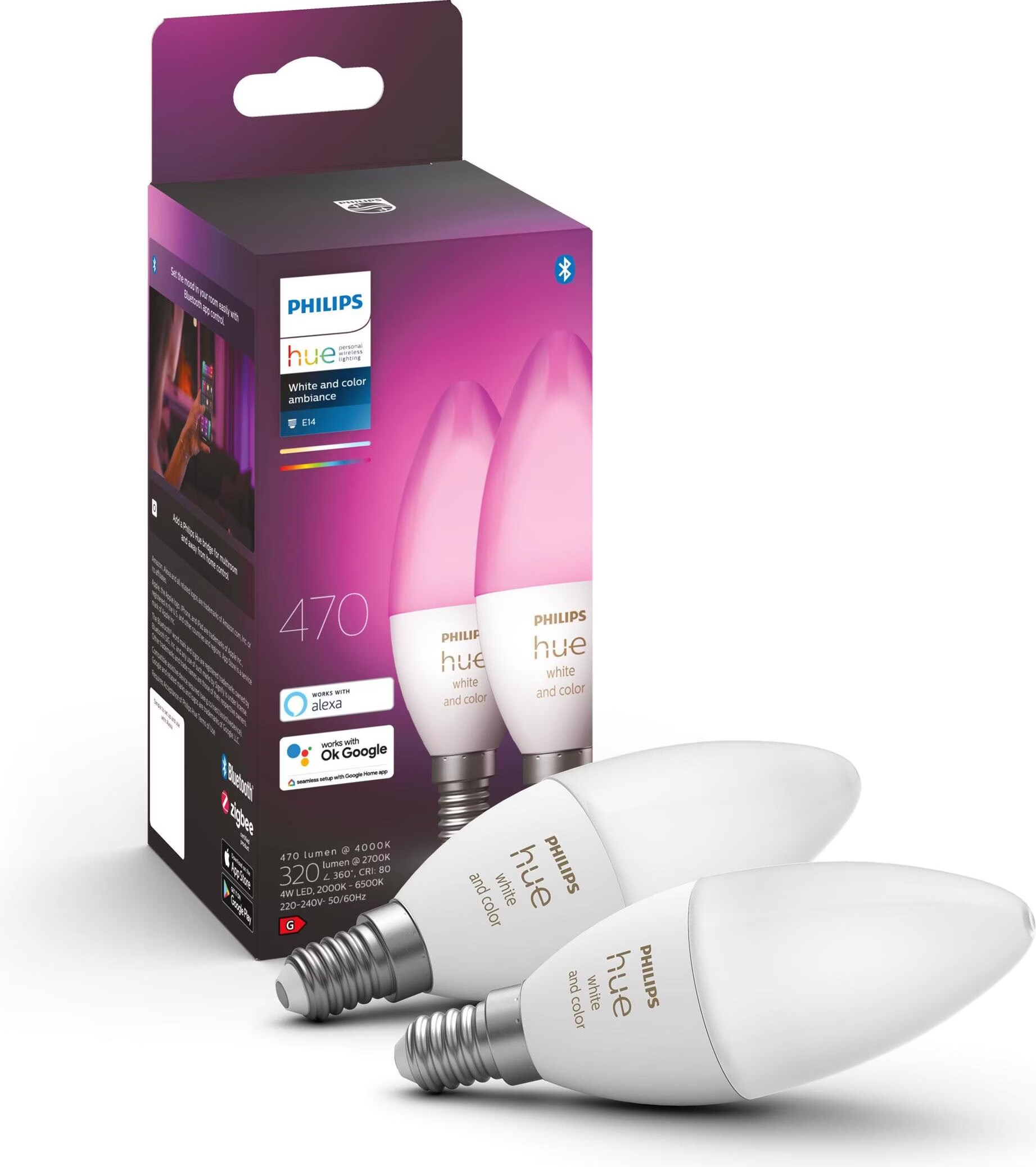 Reviews for Philips Hue White & Color Ambiance BT (E27, 806 lm, 4