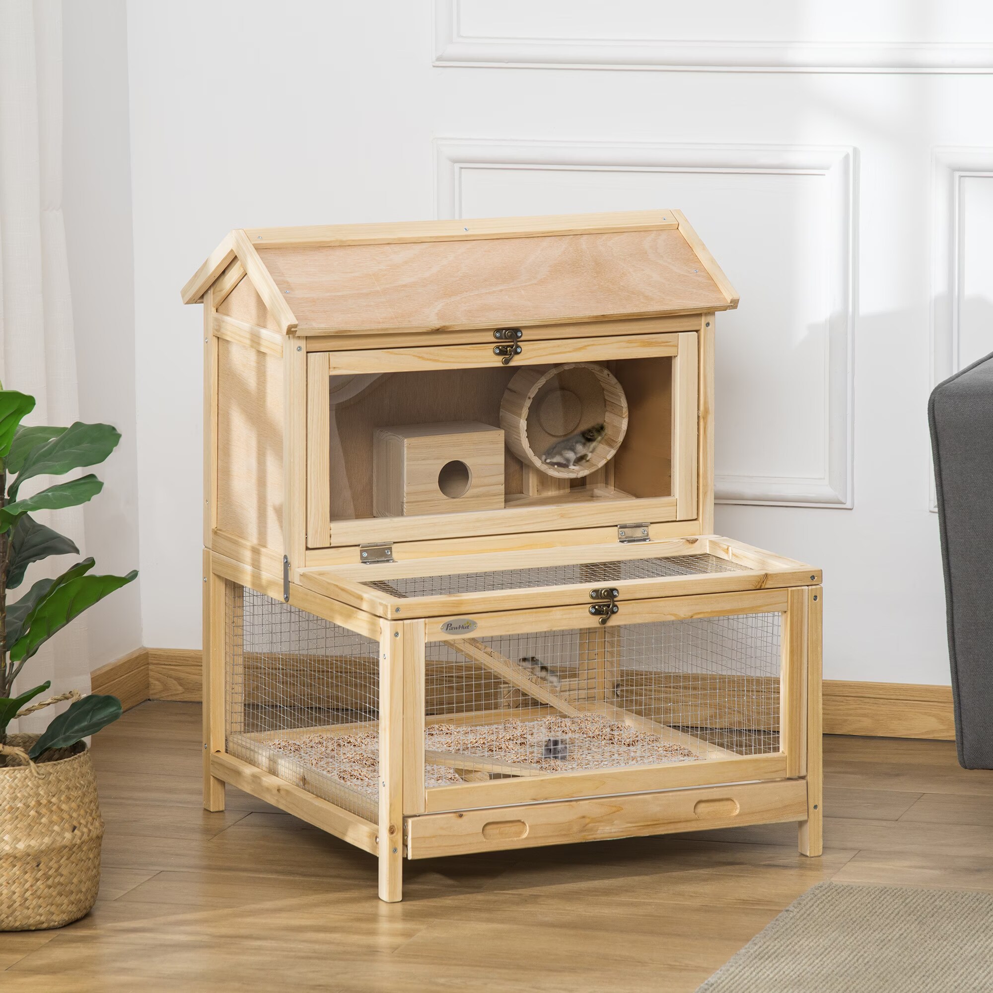 PawHut Small animal cage with the roller buy at Galaxus