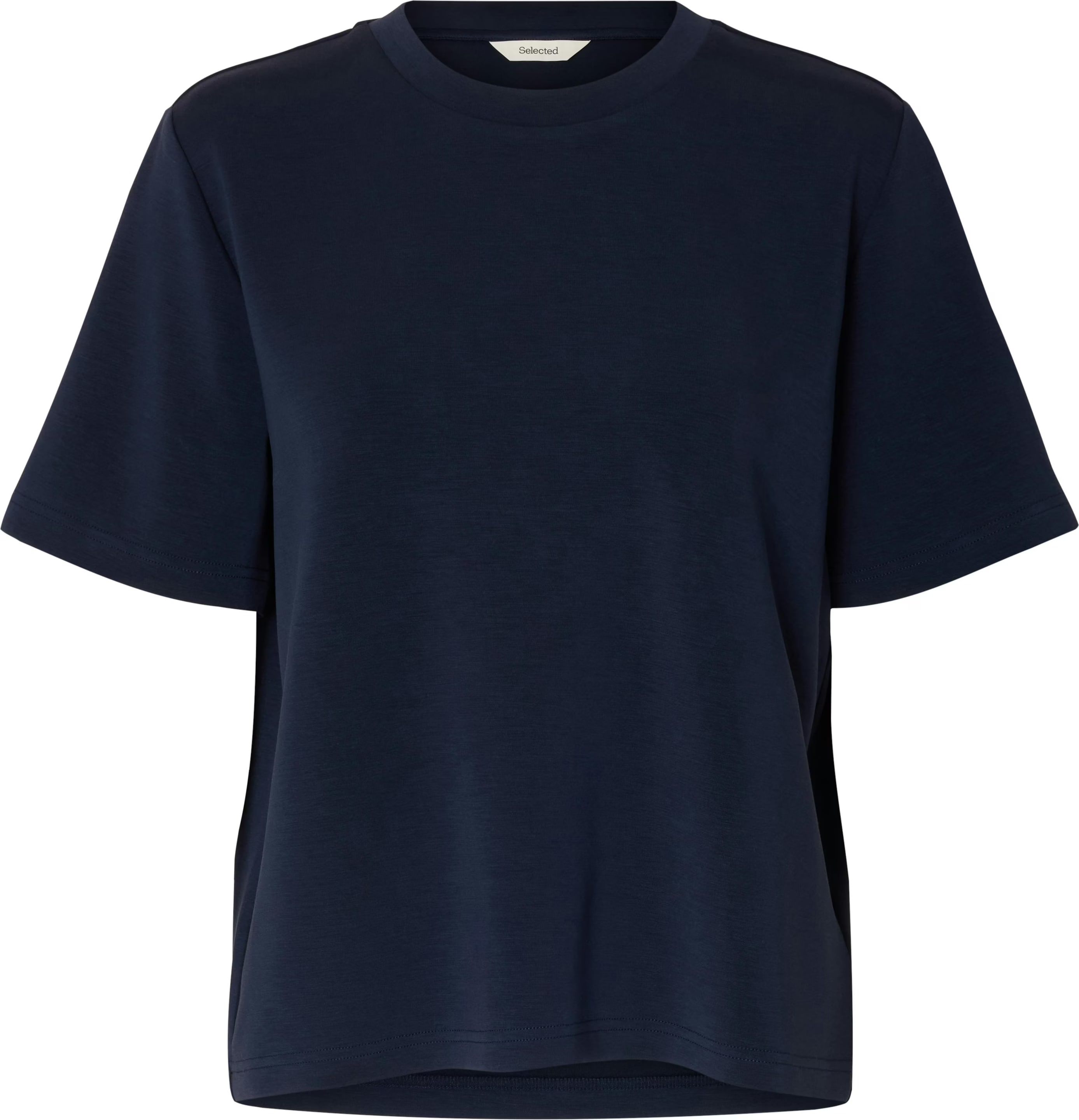 Slftenny Ss Boxy O-Neck Tee