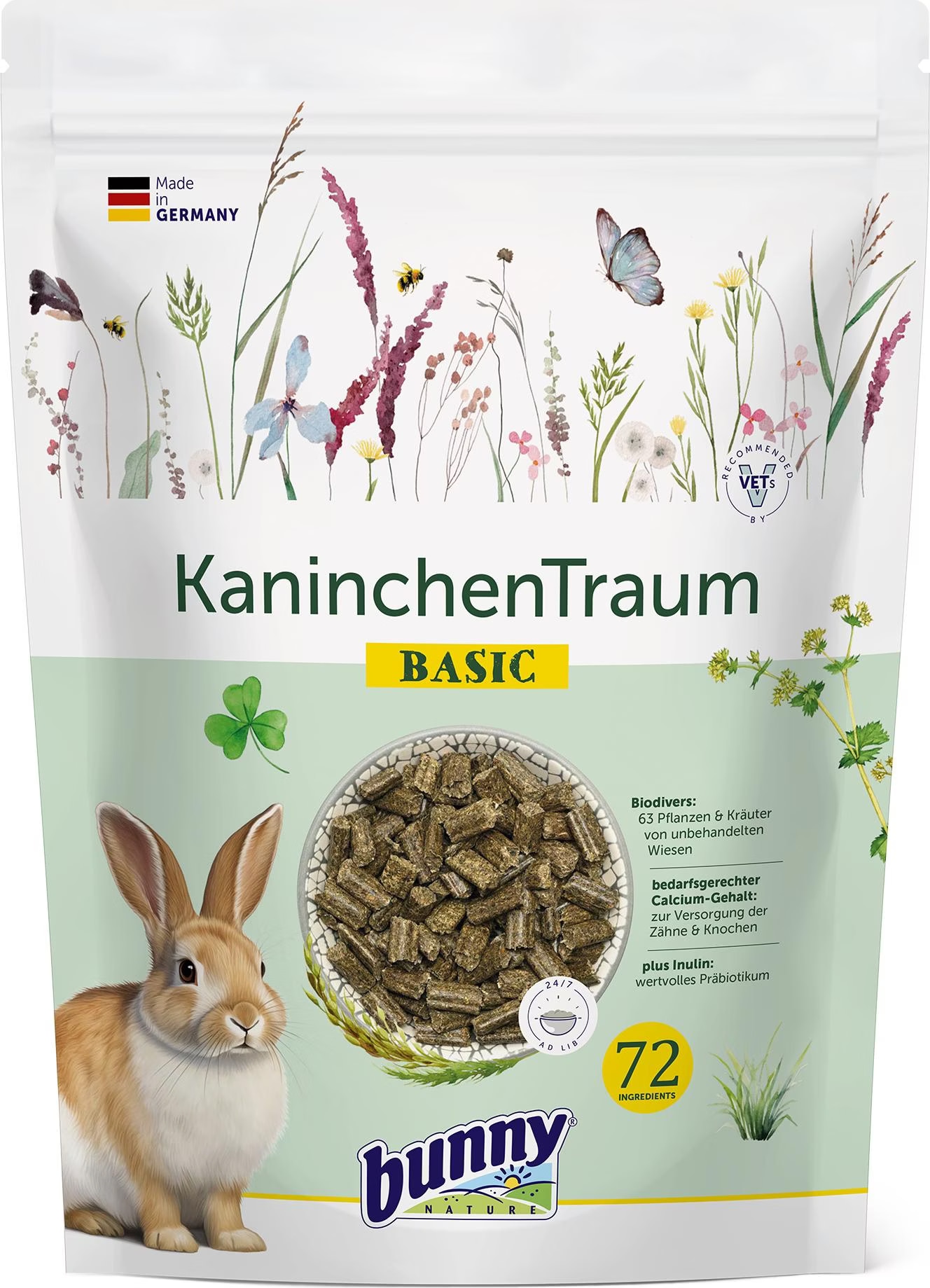 Mangime Completo Per Gerbilli RennmausTraum Basic 600g - Con Insetti Ed Erbe - Foto 6